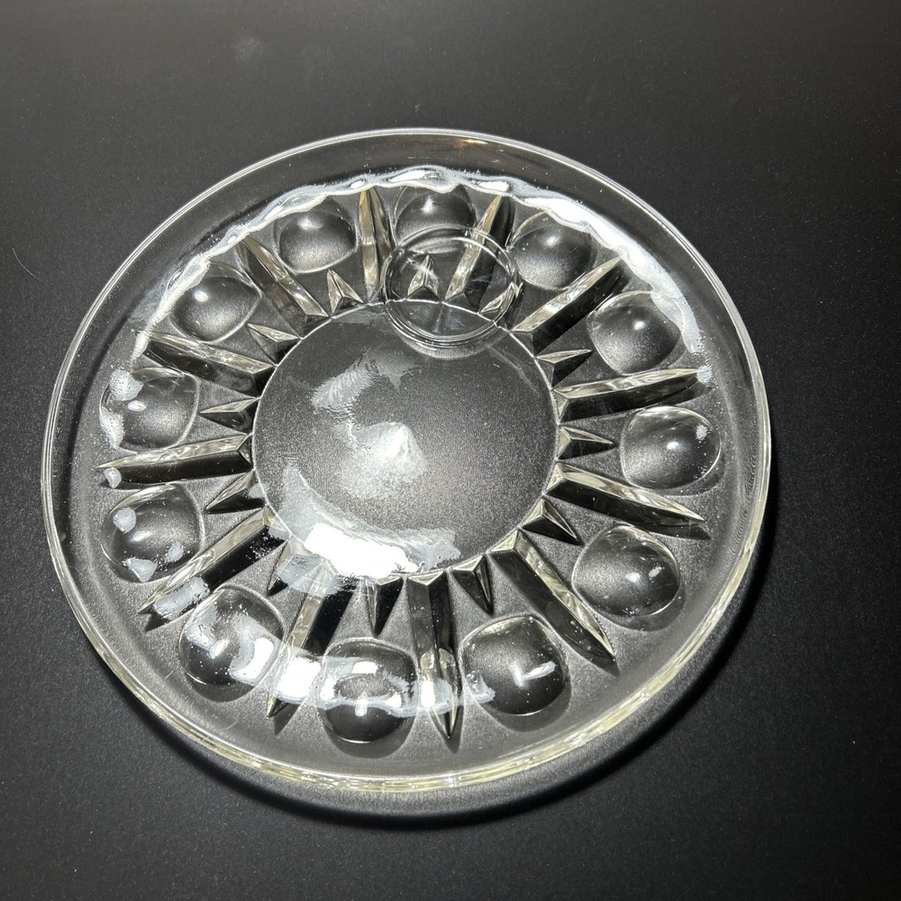 Princess House regency clear crystal 10" dinner plate
